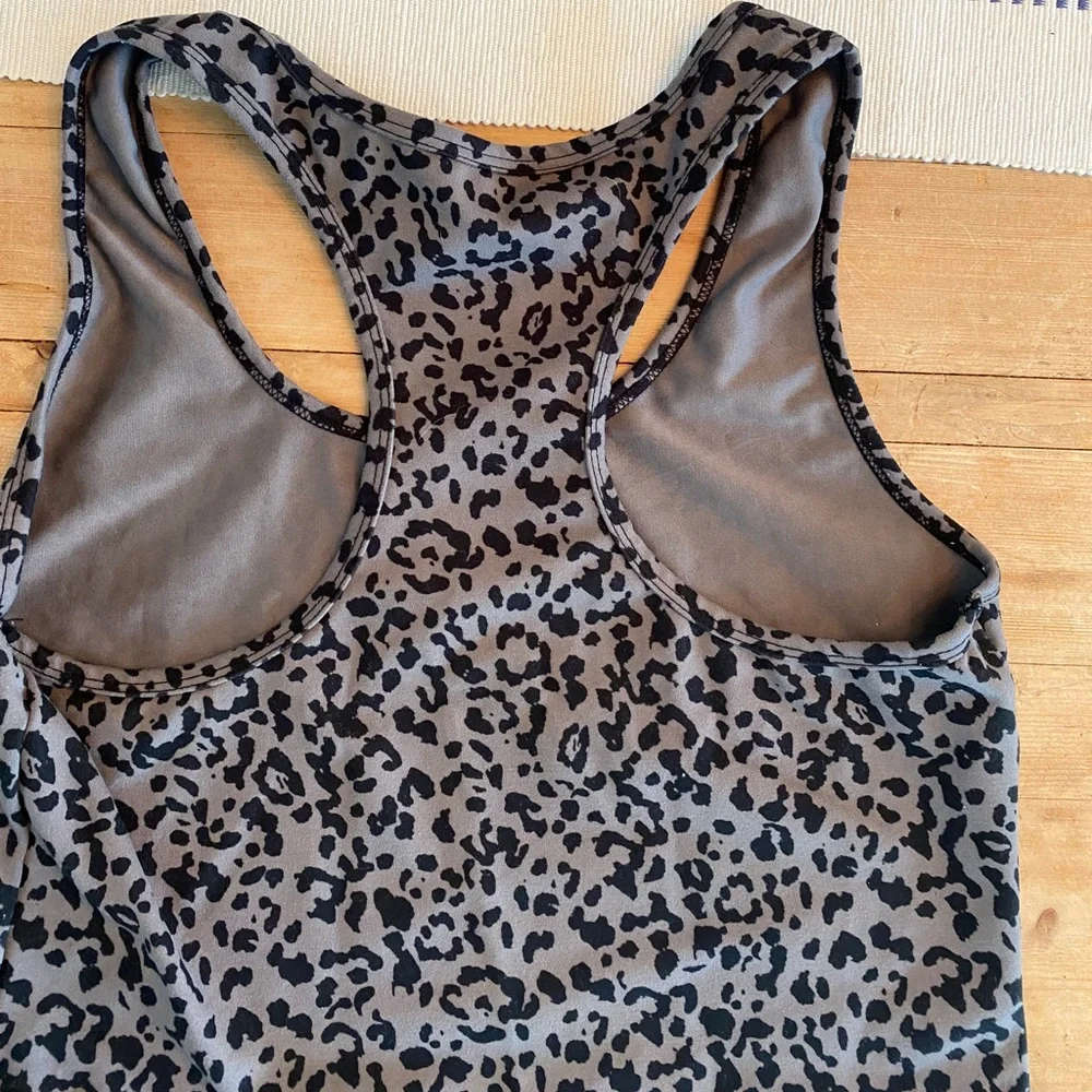 Stretch Racerback Leopard Tank - Picture 2 of 2